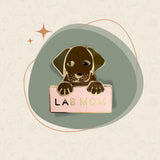 Lab Mom Enamel Pin