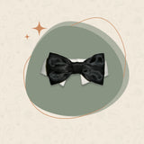 Black Satin Bow Tie