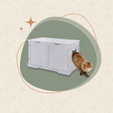 Wooden Litter Box Enclosure - XL