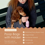 Scented Eco-Friendly Poop Bags with Holder