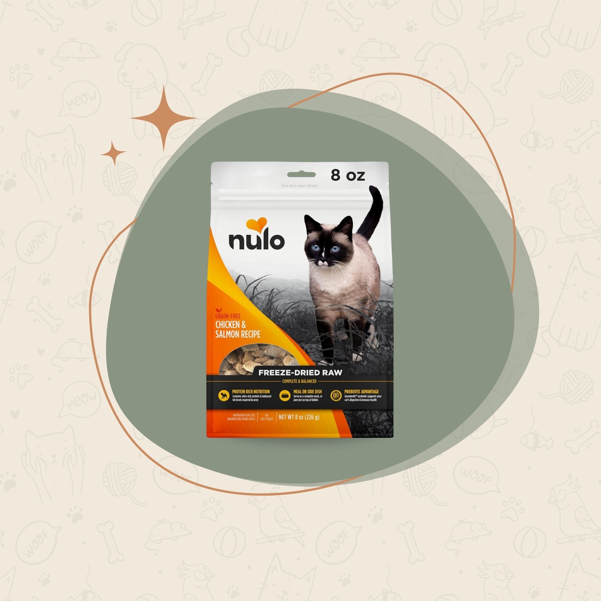 Nulo Raw Wet Cat Food Meal or Topper