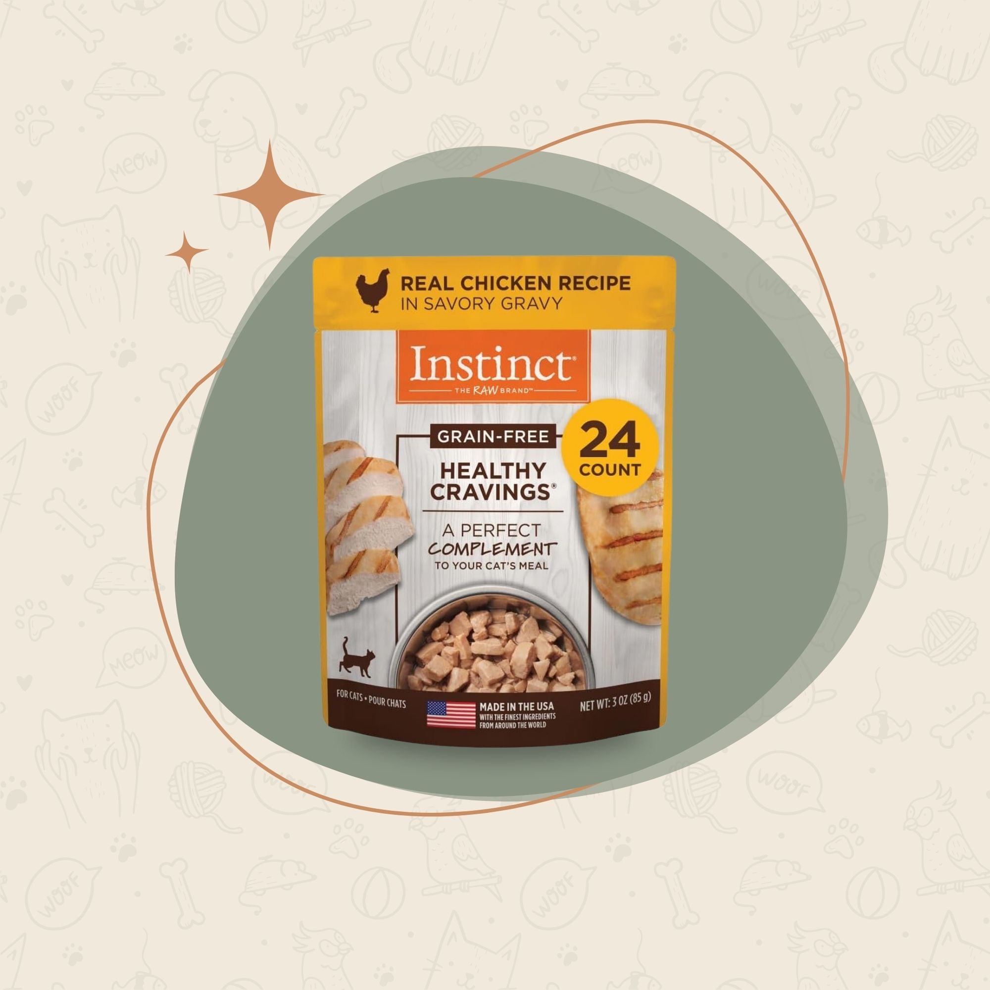 Instinct Grain Free Natural Wet Cat Food Topper