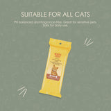 Burt's Bees Hypoallergenic Cat Grooming Wipes - 2 Pack