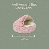 Plush Hooded Anti-Anxiety Bed