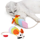 Rainbow Cat Nip Mouse with Sound